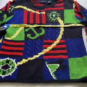 Eagle Eye - Vintage - Nautical Sweater - medium